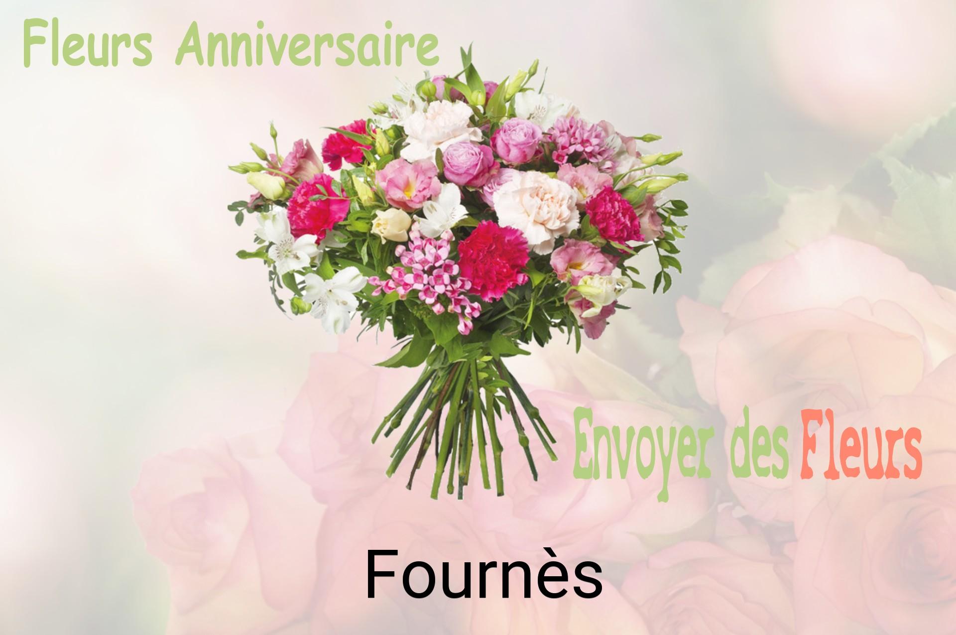 Bouquet de fleurs d’anniversaire livré à Fournès